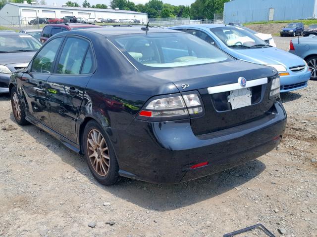 YS3FB49Y881105436 - 2008 SAAB 9-3 2.0T BLACK photo 3