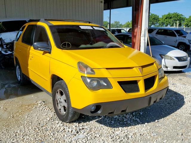 3G7DA03E42S552939 - 2002 PONTIAC AZTEK YELLOW photo 1