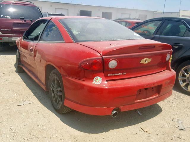 1G1JH12F547225301 - 2004 CHEVROLET CAVALIER L RED photo 3