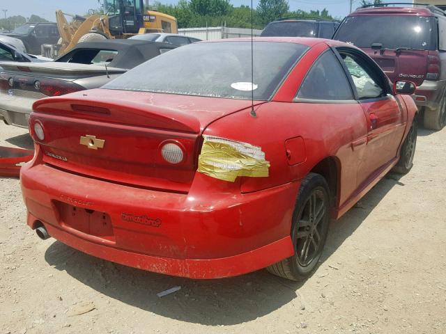 1G1JH12F547225301 - 2004 CHEVROLET CAVALIER L RED photo 4