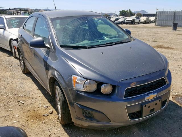 1G1JA5SH8C4219036 - 2012 CHEVROLET SONIC LS GRAY photo 1