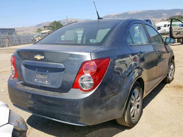 1G1JA5SH8C4219036 - 2012 CHEVROLET SONIC LS GRAY photo 4