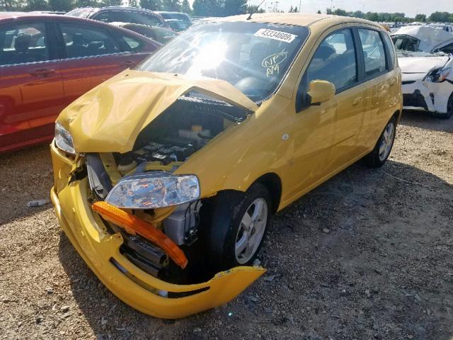 KL1TD66607B722445 - 2007 CHEVROLET AVEO BASE Сары фото 2