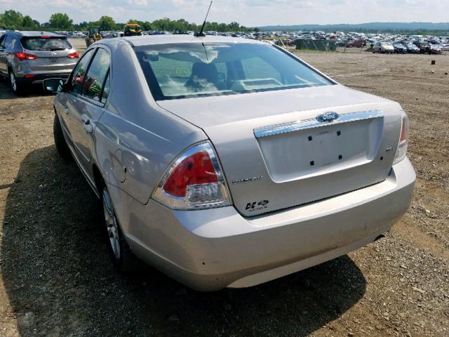 3FAHP08Z17R194006 - 2007 FORD FUSION SEL SILVER photo 3