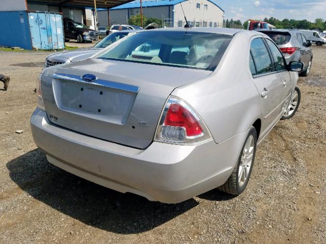 3FAHP08Z17R194006 - 2007 FORD FUSION SEL SILVER photo 4