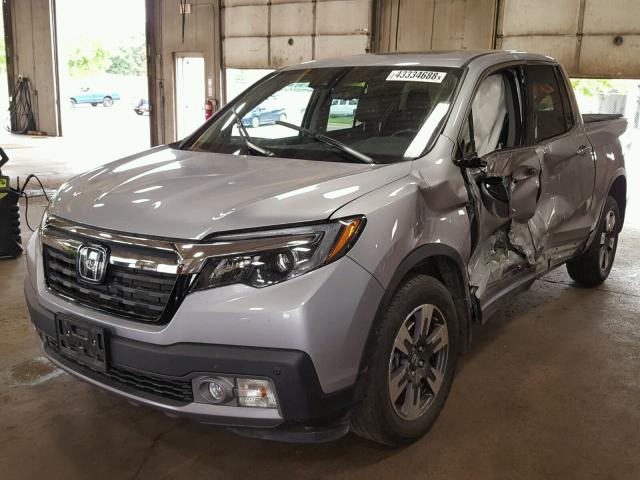 5FPYK3F73HB026986 - 2017 HONDA RIDGELINE SILVER photo 2