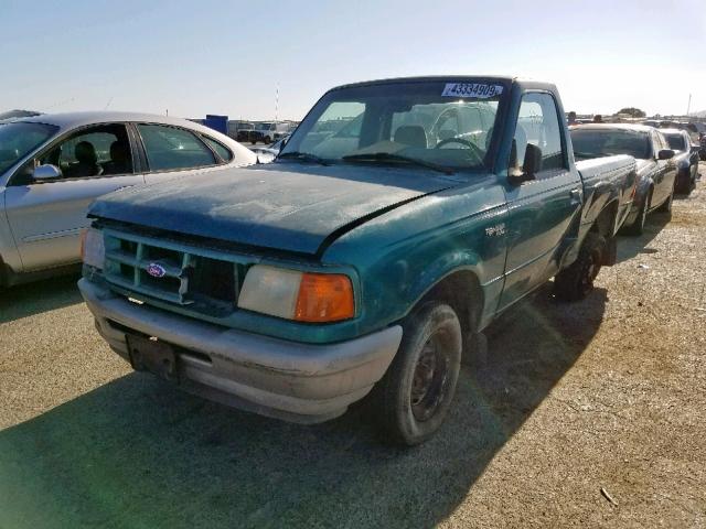 1FTCR10A1RUC69888 - 1994 FORD RANGER GREEN photo 2