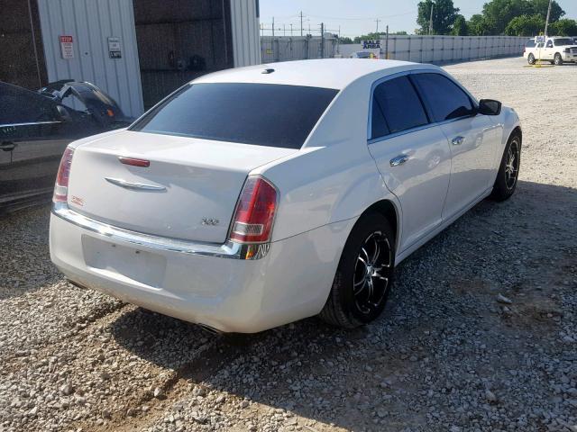 2C3CCACG4CH212410 - 2012 CHRYSLER 300 LIMITE WHITE photo 4