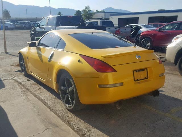 JN1AZ34D55M601643 - 2005 NISSAN 350Z COUPE YELLOW photo 3