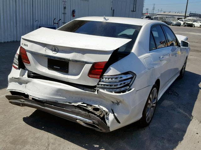 WDDHF5KBXGB225771 - 2016 MERCEDES-BENZ E 350 WHITE photo 4