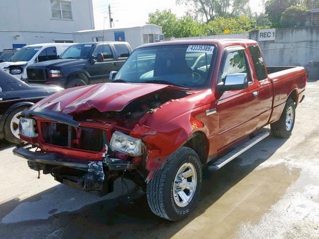 1FTZR44E59PA30349 - 2009 FORD RANGER SUP RED photo 2