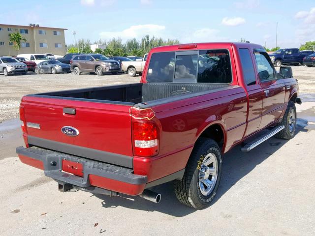 1FTZR44E59PA30349 - 2009 FORD RANGER SUP RED photo 4