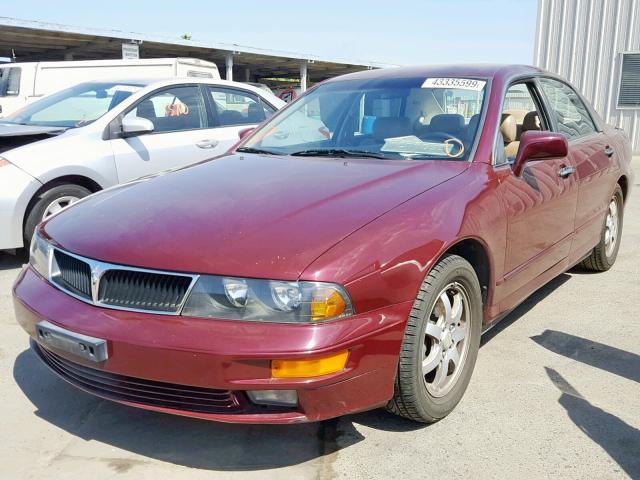 6MMAP47P5VT005443 - 1997 MITSUBISHI DIAMANTE L BURGUNDY photo 2