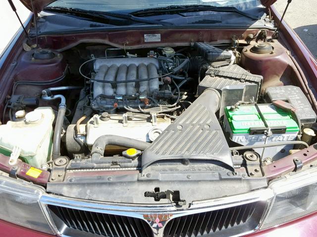 6MMAP47P5VT005443 - 1997 MITSUBISHI DIAMANTE L BURGUNDY photo 7