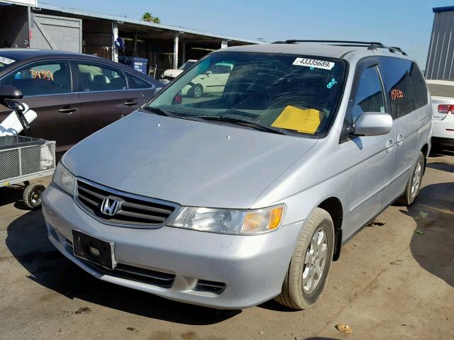 2HKRL18642H588035 - 2002 HONDA ODYSSEY EX SILVER photo 2