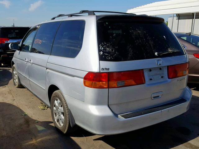 2HKRL18642H588035 - 2002 HONDA ODYSSEY EX SILVER photo 3