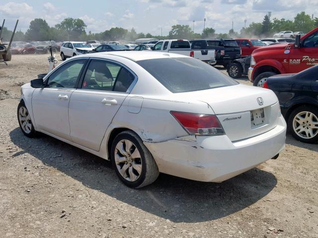 1HGCP26838A157837 - 2008 HONDA ACCORD EXL WHITE photo 3