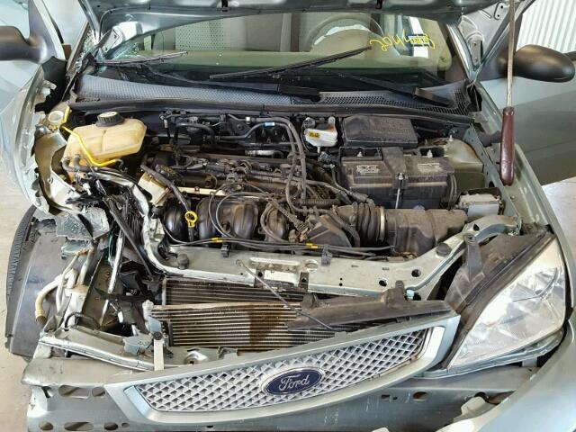 1FAFP34N26W204548 - 2006 FORD FOCUS ZX4 GREEN photo 7