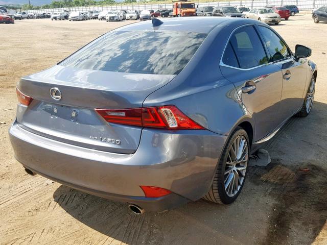 JTHCF1D27E5000468 - 2014 LEXUS IS 250 SILVER photo 4