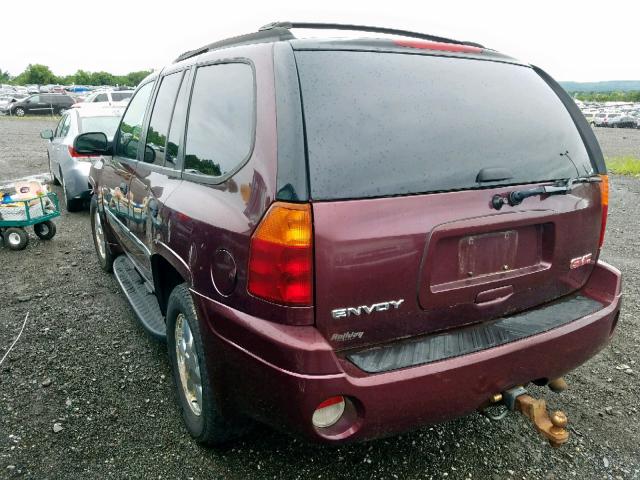 1GKDT13S862314279 - 2006 GMC ENVOY MAROON photo 3