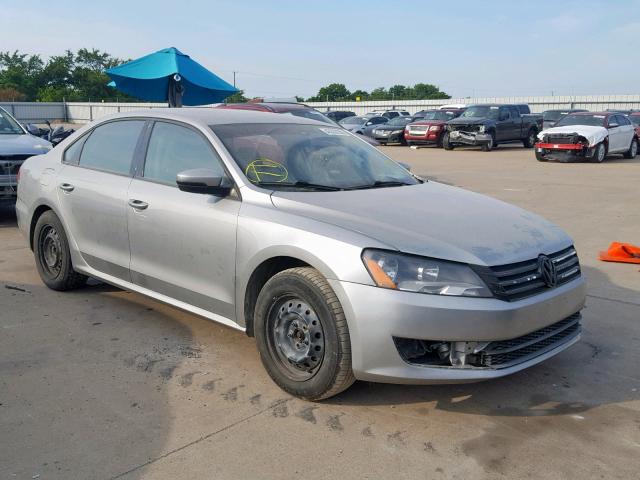 1VWAP7A33EC009053 - 2014 VOLKSWAGEN PASSAT S SILVER photo 1