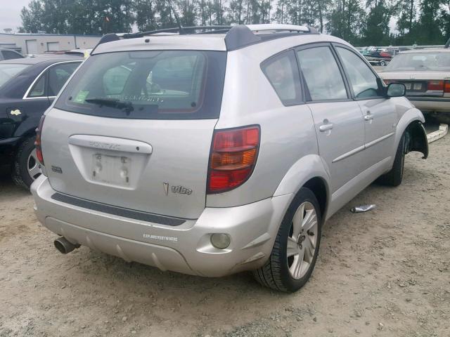 5Y2SL62844Z426281 - 2004 PONTIAC VIBE SILVER photo 4