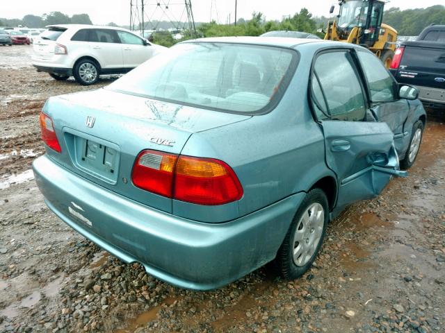 2HGEJ6617YH573749 - 2000 HONDA CIVIC BASE BLUE photo 4