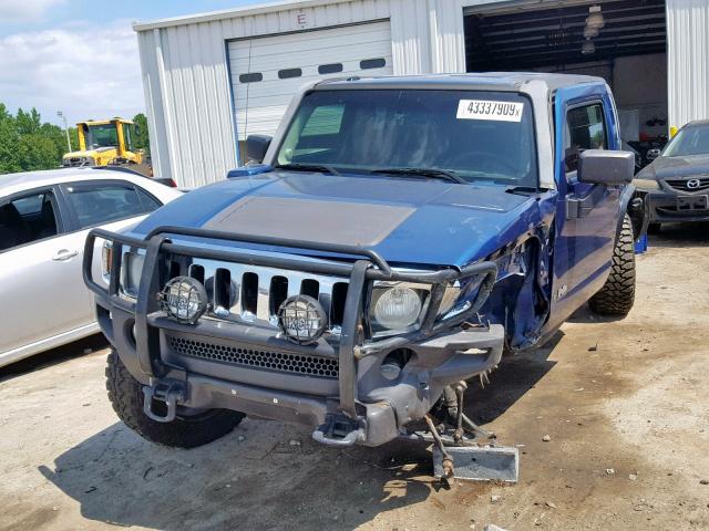 5GTDN136968162818 - 2006 HUMMER H3 BLUE photo 2