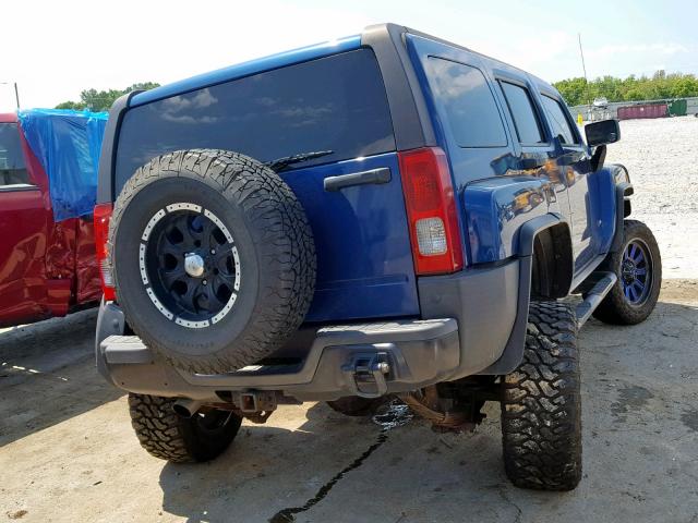 5GTDN136968162818 - 2006 HUMMER H3 BLUE photo 4