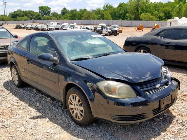 1G1AT18H997209360 - 2009 CHEVROLET COBALT LT BLACK photo 1