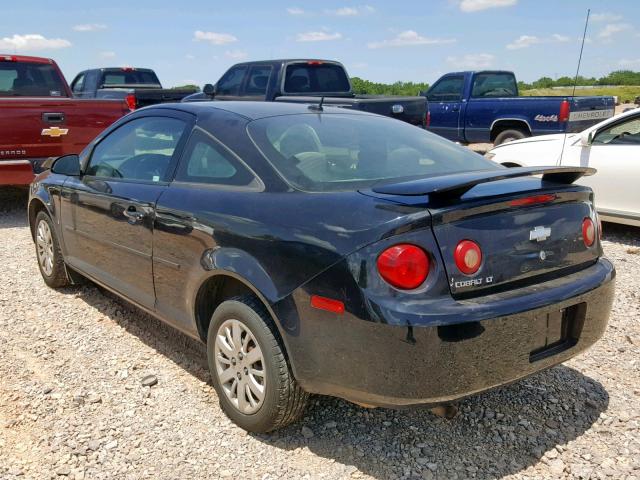 1G1AT18H997209360 - 2009 CHEVROLET COBALT LT BLACK photo 3