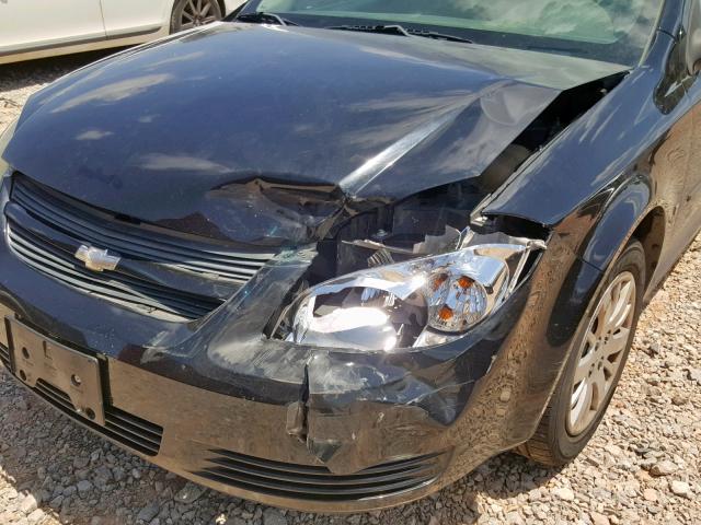 1G1AT18H997209360 - 2009 CHEVROLET COBALT LT BLACK photo 9