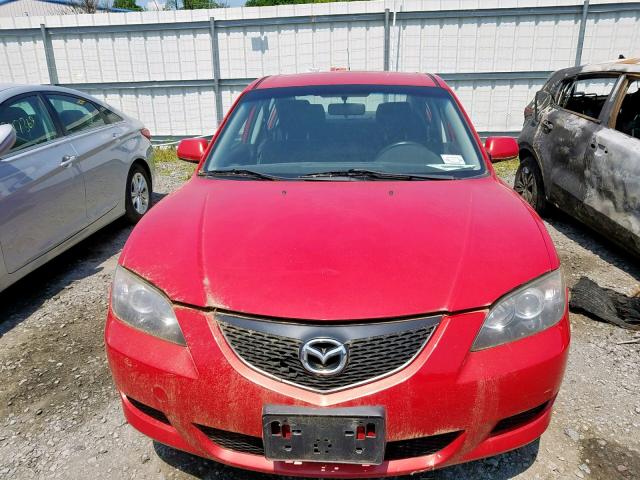 JM1BK12G561504100 - 2006 MAZDA 3 I BURGUNDY photo 9