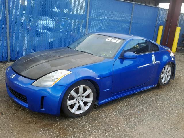 JN1AZ34E73T013674 - 2003 NISSAN 350Z COUPE BLUE photo 2