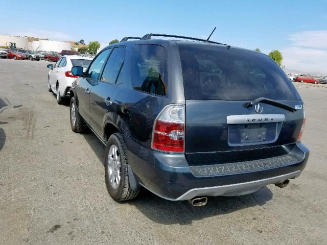 2HNYD18774H549799 - 2004 ACURA MDX TOURIN GRAY photo 3