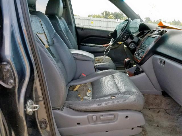 2HNYD18774H549799 - 2004 ACURA MDX TOURIN GRAY photo 5