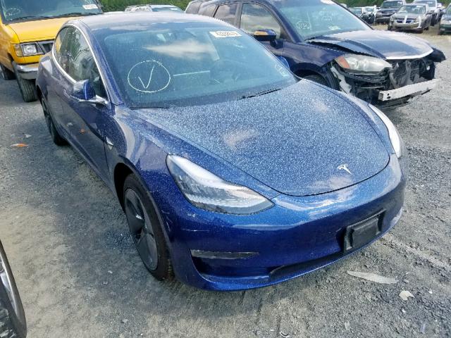 5YJ3E1EB4KF433050 - 2019 TESLA MODEL 3 BLUE photo 1