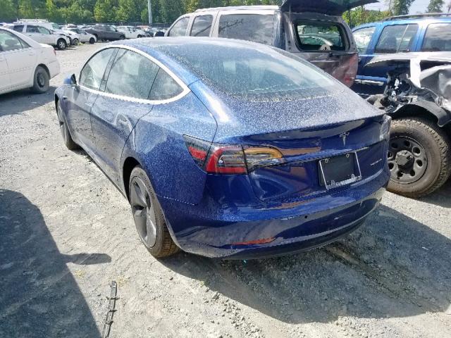 5YJ3E1EB4KF433050 - 2019 TESLA MODEL 3 BLUE photo 3