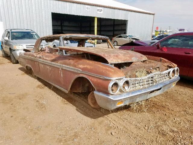 2J63W120598 - 1962 FORD GALAXIE500 MAROON photo 1