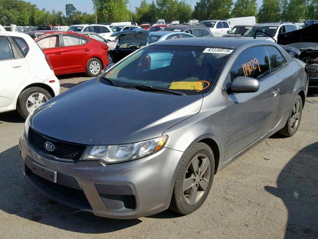 KNAFU6A29C5482764 - 2012 KIA FORTE EX GRAY photo 2