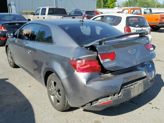 KNAFU6A29C5482764 - 2012 KIA FORTE EX GRAY photo 3