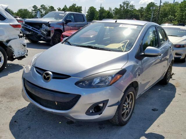 JM1DE1KY6E0184721 - 2014 MAZDA MAZDA2 SPO SILVER photo 2