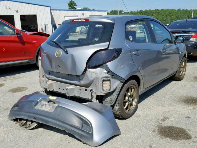 JM1DE1KY6E0184721 - 2014 MAZDA MAZDA2 SPO SILVER photo 4