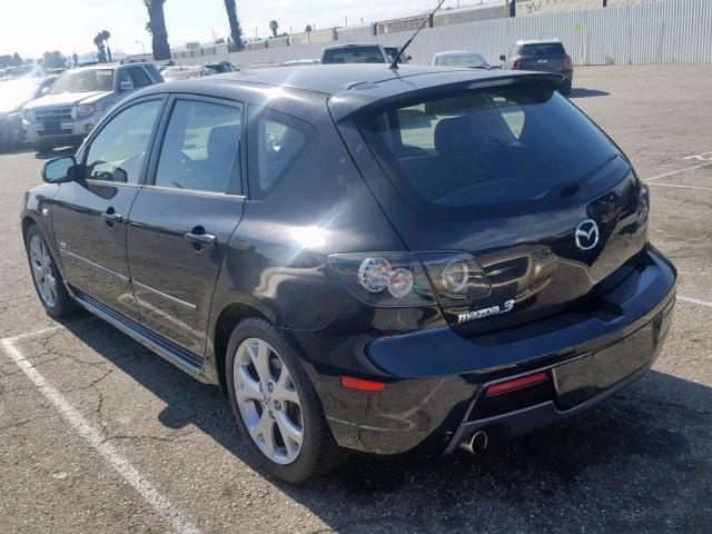 JM1BK344771603419 - 2007 MAZDA 3 HATCHBAC BLACK photo 3