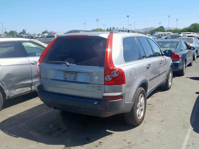 YV1CZ59H241073342 - 2004 VOLVO XC90 SILVER photo 4