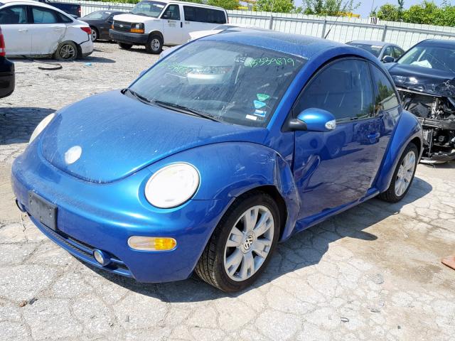 3VWCD21C93M439881 - 2003 VOLKSWAGEN NEW BEETLE ლურჯი ფოტო 2