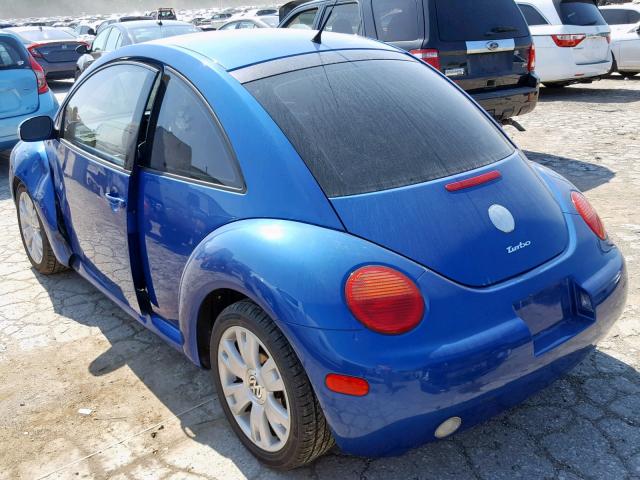 3VWCD21C93M439881 - 2003 VOLKSWAGEN NEW BEETLE ლურჯი ფოტო 3