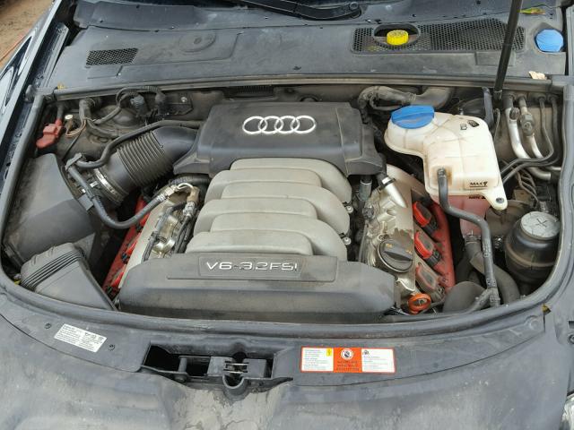 WAUDH74F28N004239 - 2008 AUDI A6 3.2 QUA BLACK photo 7