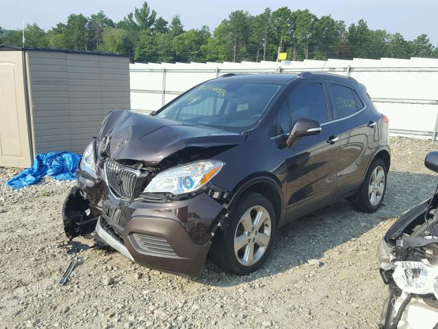 KL4CJESB4GB535525 - 2016 BUICK ENCORE BROWN photo 2