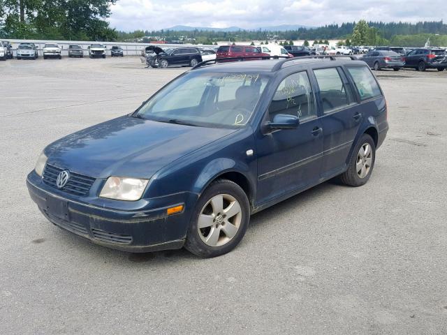 WVWSK61J03W587654 - 2003 VOLKSWAGEN JETTA GLS GREEN photo 2